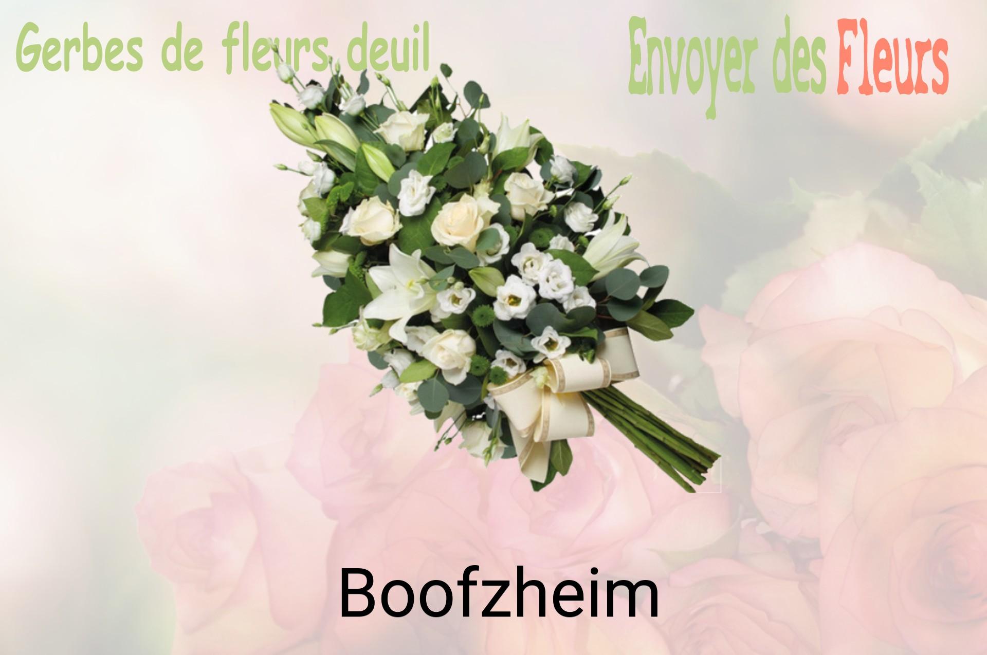 Gerbe de fleurs de deuil livrée à Boofzheim